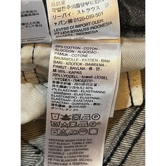 Levi Men's Faded Black 511 Denim Jeans. Size W30 L32 - Picture 5 of 7